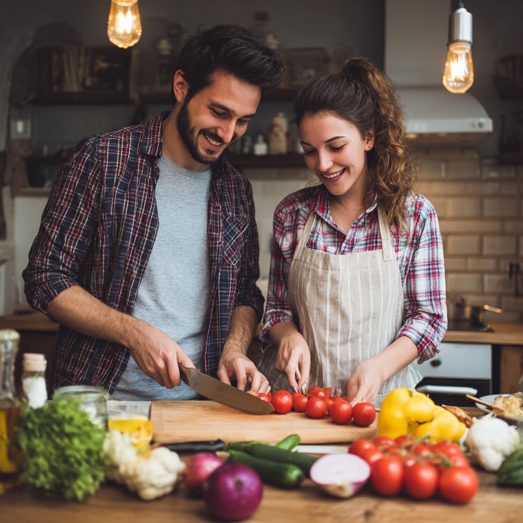 Echipă de specialiști români în nutriție zâmbind încrezător, bărbați și femei între 25-45 ani cu înfățișare românească, în halate medicale albe